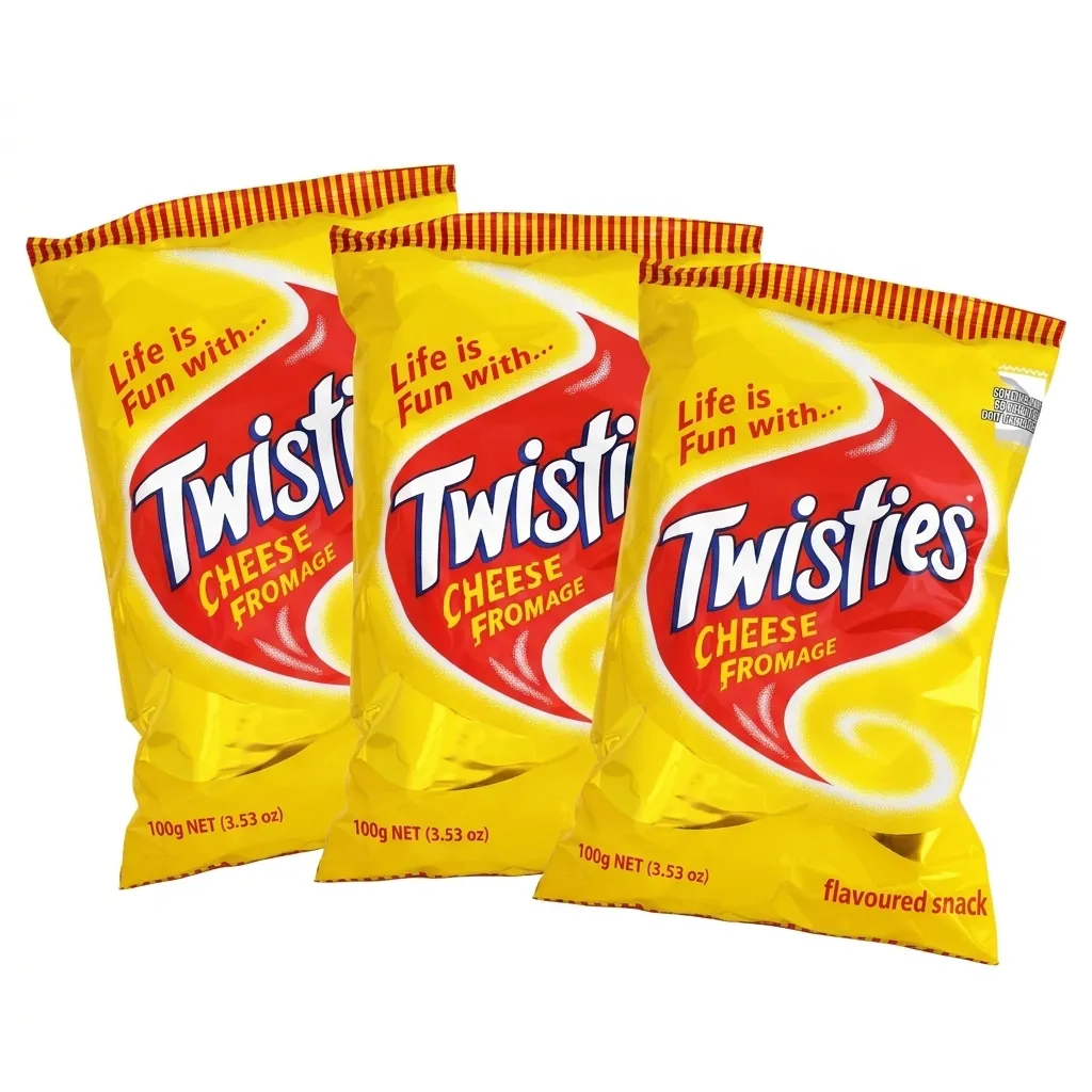 Package of TWISTES Cheese snack
